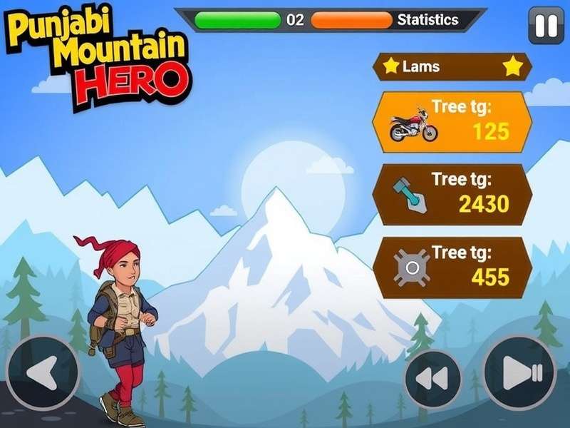 Punjabi Mountain Hero Game Screenshot